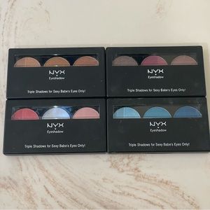 NYX Triple Shadow Palette 4 Piece Set